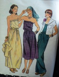 9540 VOGUE SAILOR SS JACKET, JUMPSUIT, DRESS LENGTHS PATTERN 8 OR 6 CHOICE31.5